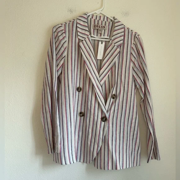 NWT Anthropologie Dolan Striped Blazer Size Small - Picture 1 of 5